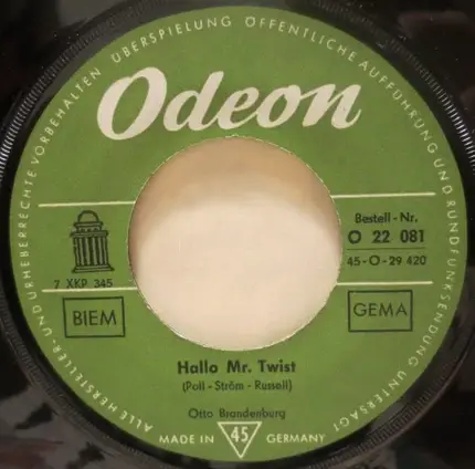 Otto Brandenburg - Hallo Mr. Twist / By My Side