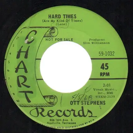 Ott Stephens - Hard Times / Snow White Cloud