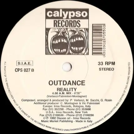 Outdance - Pump The Jumpin' / Reality