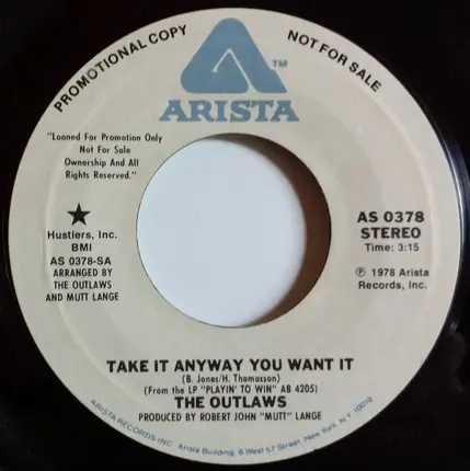 Outlaws - Take It Anyway You Want It