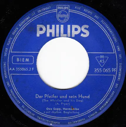 Ove Sopp - Kuckucks-Walzer / Der Pfeifer Und Sein Hund
