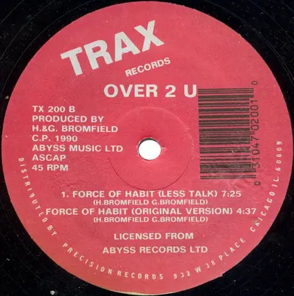 Over 2 U - Force Of Habit