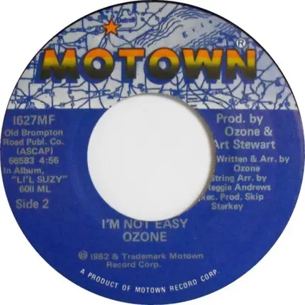 Ozone - Li'l Suzy / I'm Not Easy