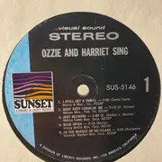 LP - Ozzie Nelson And Harriet Nelson - Ozzie And Harriet Sing