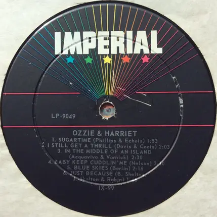 Ozzie Nelson And Harriet Nelson - Ozzie And Harriet