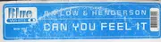 12'' - P-Flow, Fred Henderson - Can You Feel It