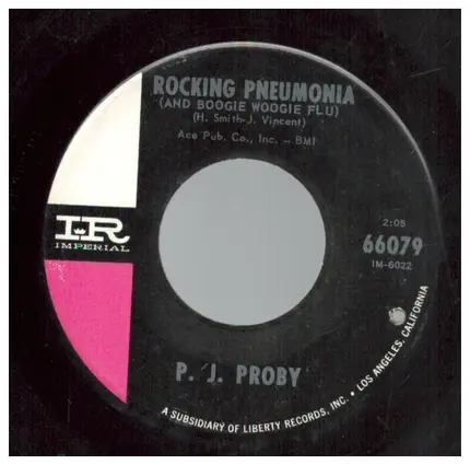 P. J. Proby - Rocking Pneumonia