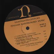 LP - P. Scarlatti / D. Scarlatti / Zipoli / Galuppi a.o. - Eighteenth Century Italian Harpsichord Music - Mono
