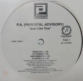 P.A. - Just Like That / Sundown