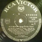 LP - P.F. Sloan - Songs Of Our Times