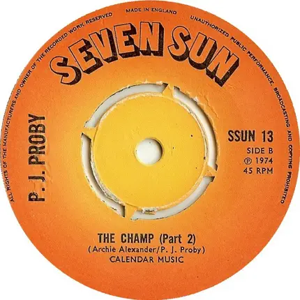 P.J. Proby - The Champ