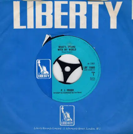 P.J. Proby - What's Wrong With My World (LP)