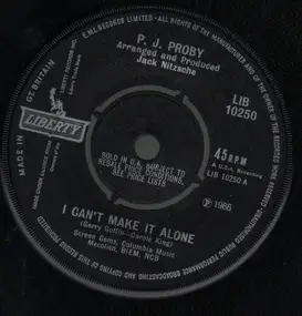 P.J. Proby - I Can't Make It Alone