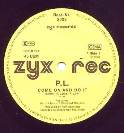 P.L. / Caren & The Young Delegation - Come On And Do It / Car Wash