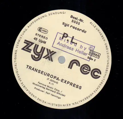 P.L. - I Don't Know What It Is / Transeuropa-Express