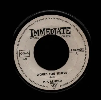 P.P. Arnold - Would You Believe