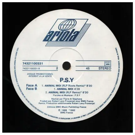 P.S.Y. - Animal Moi