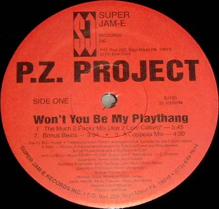 P.Z. Project - Won't You Be My Playthang