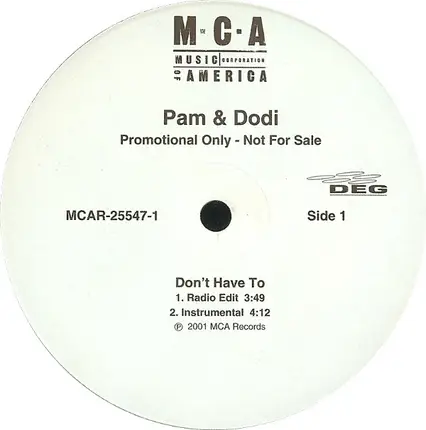 Pam & Dodi - Don't Have To