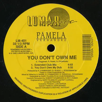 Pamela Fernandez - You Don't Own Me