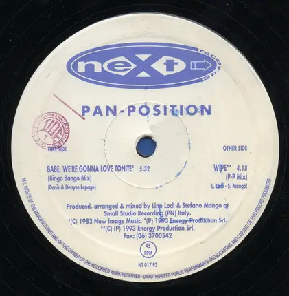 Pan Position - Babe, We're Gonna Love Tonite