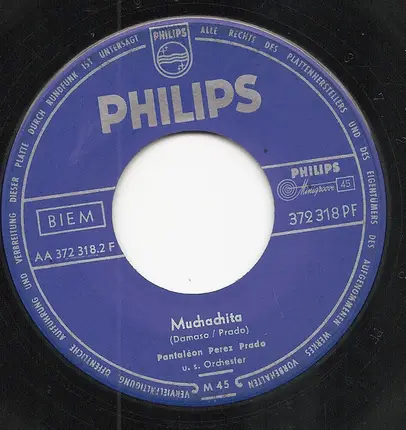 Pantaleón Perez Prado E La Sua Orchestra Cubana - Elsyel Mambo / Muchachita