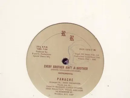 Panaché - Every Brother Ain't A Brother
