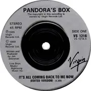 7inch Vinyl Single - Pandora's Box - It's All Coming Back To Me Now