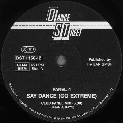Panel 4 - Say Dance! (Go Extreme)