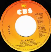 7'' - Paola - Blue Bayou