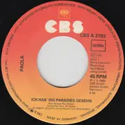 7inch Vinyl Single - Paola - Ich Hab' Ins Paradies Geseh'n