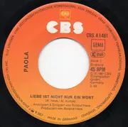 7inch Vinyl Single - Paola - Liebe Ist Nicht Nur Ein Wort