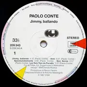 LP - Paolo Conte - Jimmy, Ballando