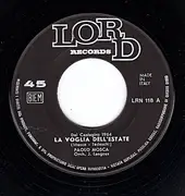 7inch Vinyl Single - Paolo Mosca - La Voglia Dell'estate