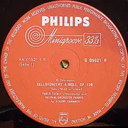 10'' - Pablo Casals , Robert Schumann , Prades Festival Orchestra , Eugene Ormandy - Cellokonzert