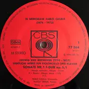 LP-Box - Beethoven - In Memoriam Pablo Casals Sämtliche Werke Für Violoncello Und Klavier - Hardcover Box