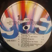 Double LP - Pablo Neruda , Sonia 'La Unica' , Sergio Bustamante - 20 Poemas De Amor Y La Cancion Desesperada - Gatefold