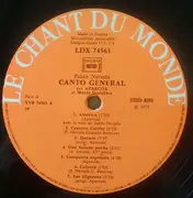 LP - Pablo Neruda / Aparcoa / Marés González - Canto General