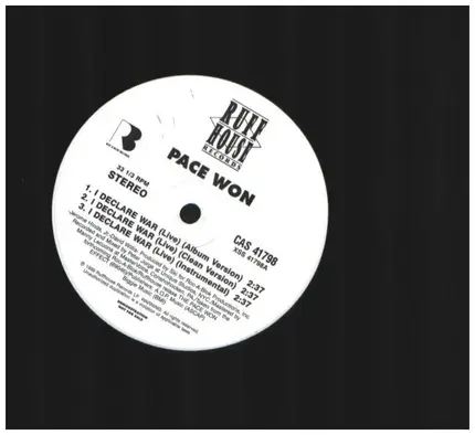 Pace Won - I Declare War / Step Up