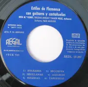 7inch Vinyl Single - Paco Aguilera - Estilos De Flamenco Con Guitarra y Castañuelas