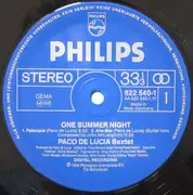 LP - Paco De Lucia Sextet - Live... One Summer Night