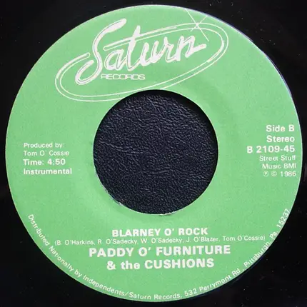 Paddy O' Furniture & The Cushions - Blarney O' Rock