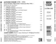 CD - Padre Antonio Soler - Sonaten Für Klavier / Piano Sonatas / Sonates Pour Piano / Vol. 1