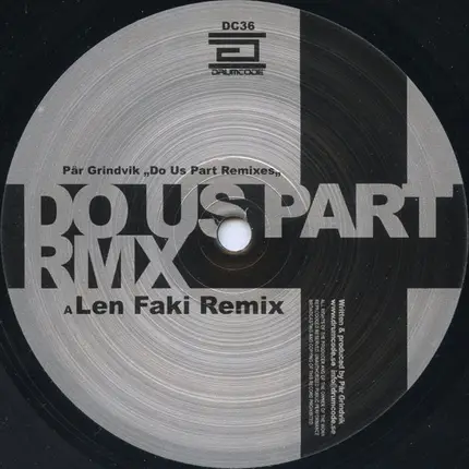 Pär Grindvik - Do Us Part remixes