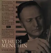 LP - Paganini / Beethoven / Yehudi Menuhin - Konzert Für Violine Und Orchester Nr. 1 D-dur Op. 6 / Romanzen Für Violine Und Orchester Nr. 1 G-Dur Op. 40, Nr. 2 F-dur Op. 50