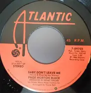 Page Morton Black - Baby Don't Leave Me