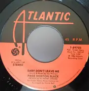 Page Morton Black - Baby Don't Leave Me