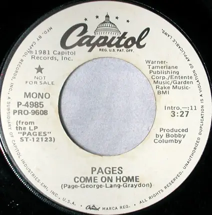 Pages - Come On Home