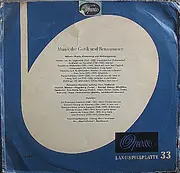 10'' - Palestrina-Kantorei , Hans Stadlmair , Kaufbeurer Martinsfinken - Musik Der Gotik Und Renaissance