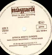 LP - Papa Oyeah Mackenzie & Peter Giger - Africa Meets Europe - DIRECT-TO-DISC